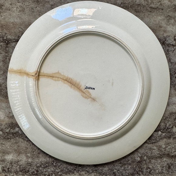 Vintage Flow Blue Willow Plate. Japan. 9.25” - Picture 2 of 3